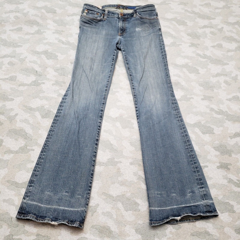 Vintage Adriano Goldschmied Jeans Women's 30 Blue Flared Denim Medium Wash Y2K